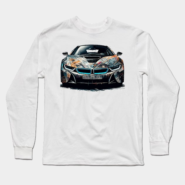 BMW i8 Long Sleeve T-Shirt by Vehicles-Art